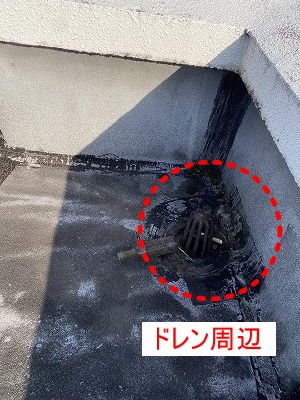 豊川市　ドレン　マンション　屋上　防水　アスファルト